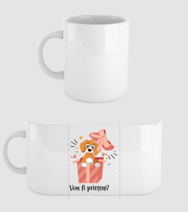 Vom fi prieteni? model alb pe tricou