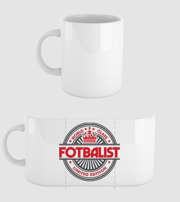 Fotbalist model alb pe tricou