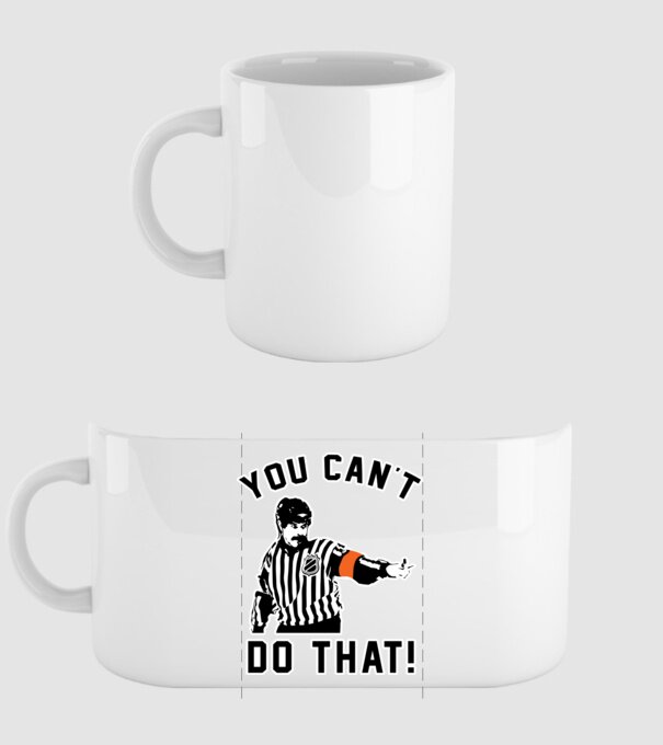 'You can''t do that!' model alb pe tricou