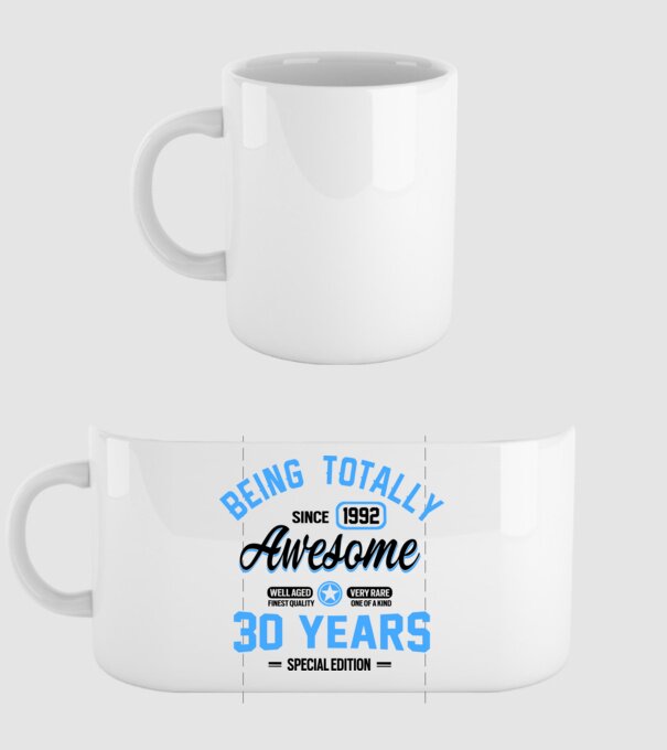30 years of being totally awesome model alb pe tricou