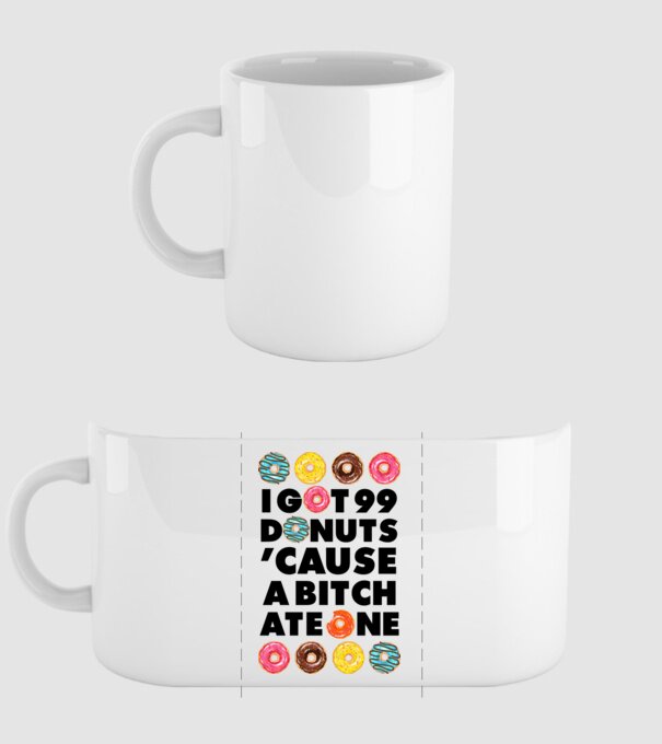 A bitch eat one model alb pe tricou