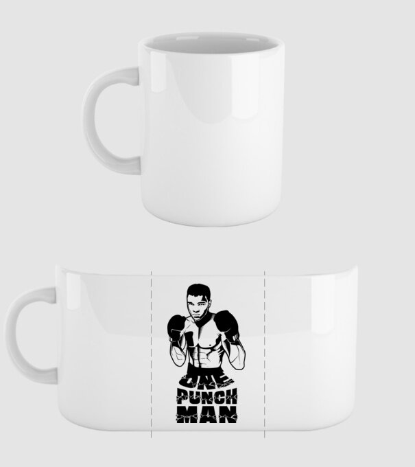 Ali = One punch man model alb pe tricou