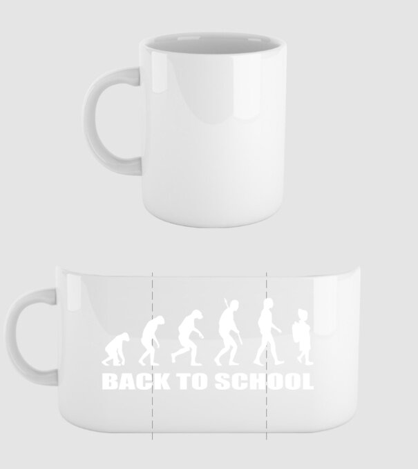 Back to school evolution model alb pe tricou