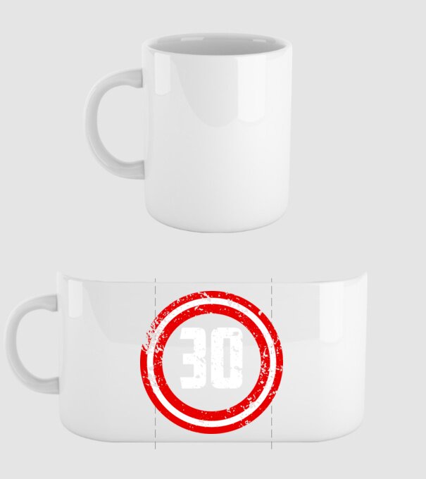 Birthday captain 30 Years old model alb pe tricou