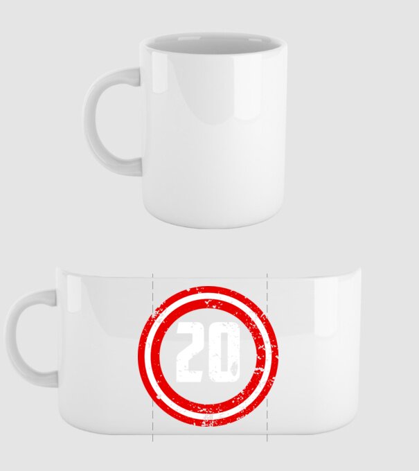 Birthday captain 20 Years old model alb pe tricou
