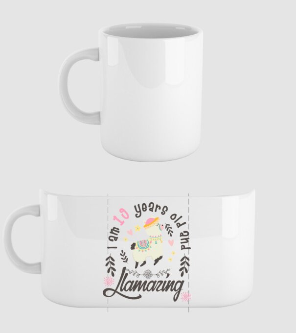 Birthday Llamazing 19 years old model alb pe tricou