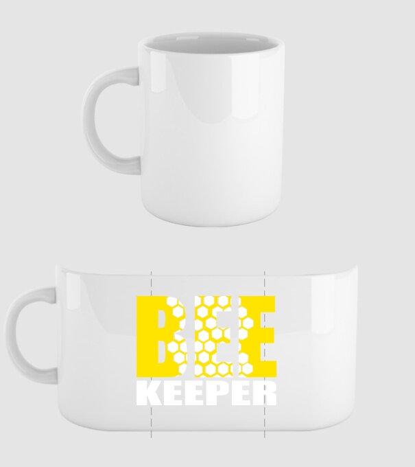 BeeKeeper model alb pe tricou