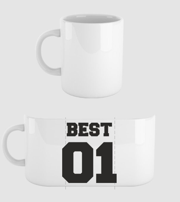 Best 01 model alb pe tricou