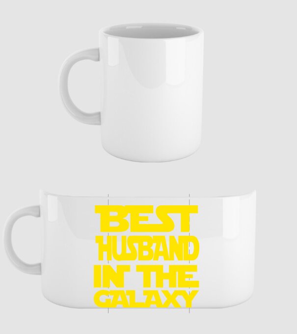 best husband in the galaxy model alb pe tricou