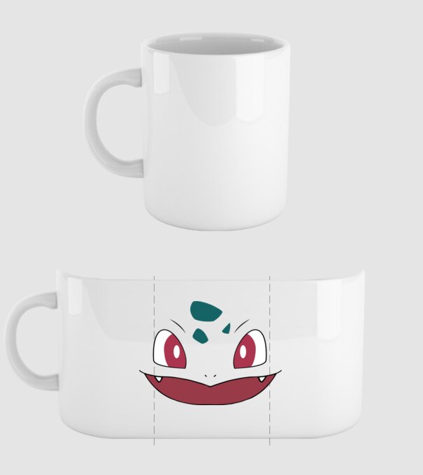 Bulbasaur model alb pe tricou