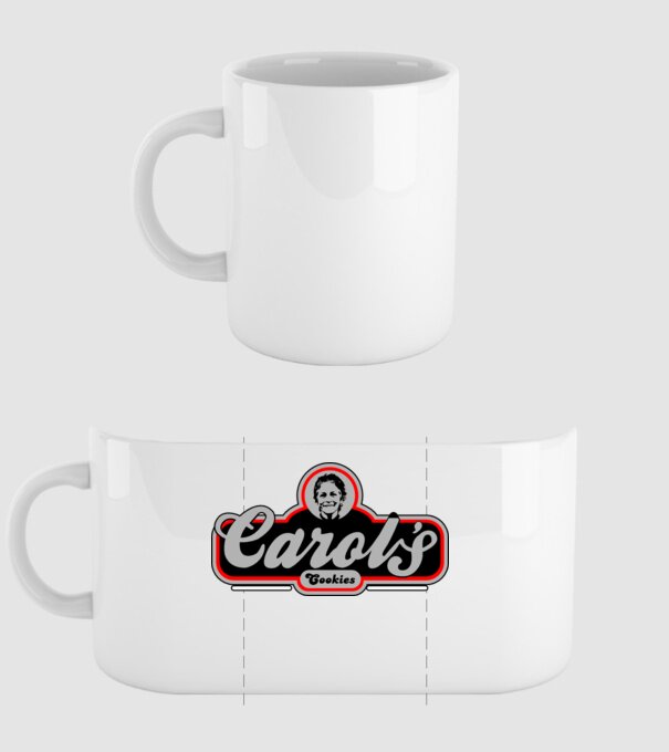 Carols cookies model alb pe tricou