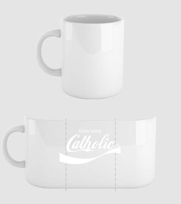 ChatoliCoke model alb pe tricou