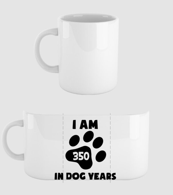 Dog Year - 350 model alb pe tricou