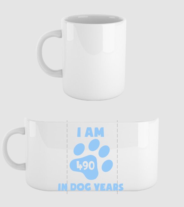 Dog Year - 490 model alb pe tricou