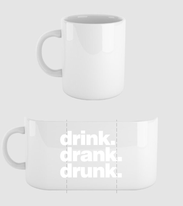 drink drank drunk2 model alb pe tricou