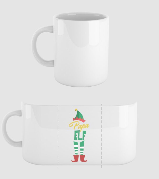 Elf family bunic model alb pe tricou