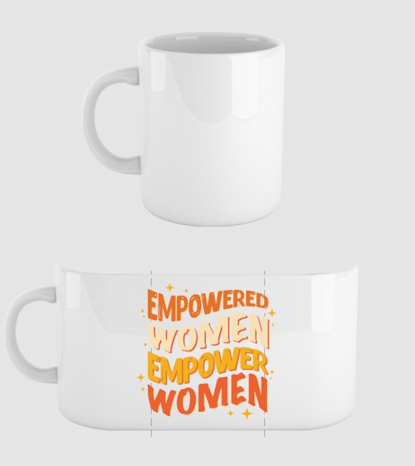 Empowered women empower women model alb pe tricou