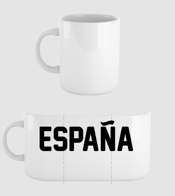 Espana model alb pe tricou