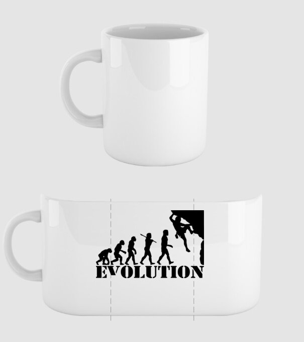 Evolution model alb pe tricou