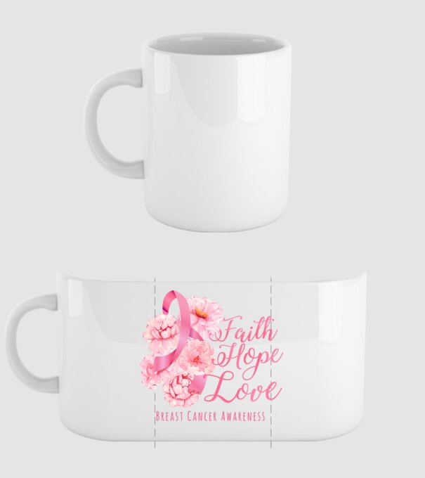 Faith hope love model alb pe tricou
