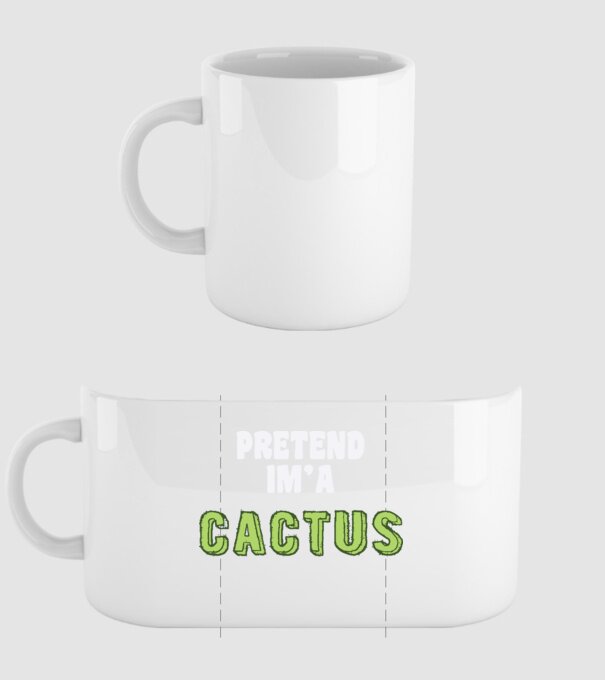 Cactus carnaval model alb pe tricou