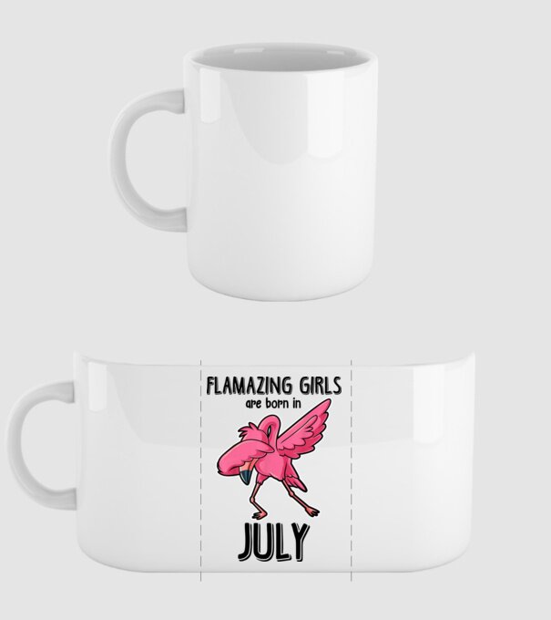 flamazing girls are born in july black model alb pe tricou