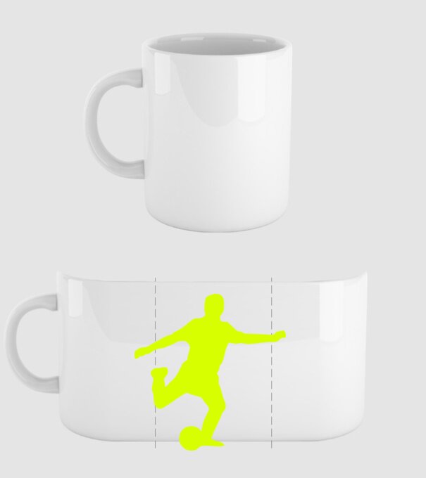 fotbal 2 model alb pe tricou
