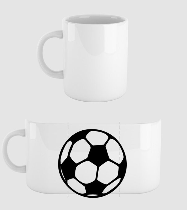 minge fotbal model alb pe tricou
