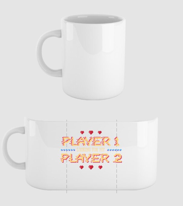 Gamer Love model alb pe tricou