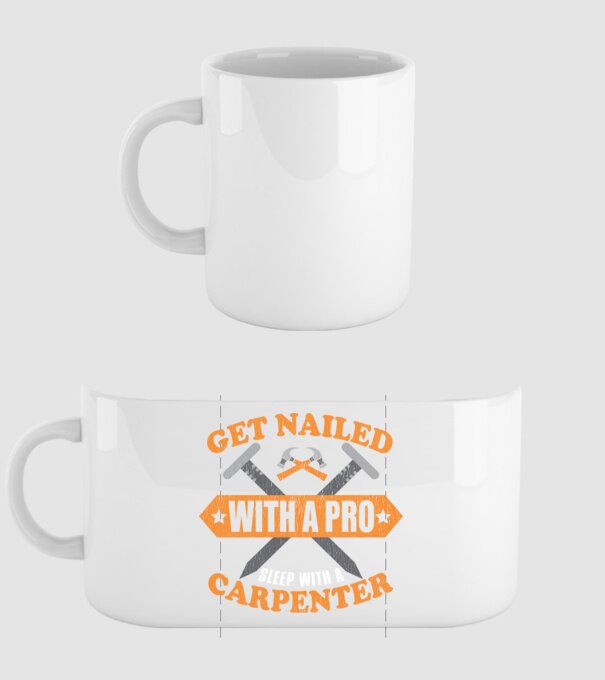 Get nailed with a pro sleep with a carpenter model alb pe tricou