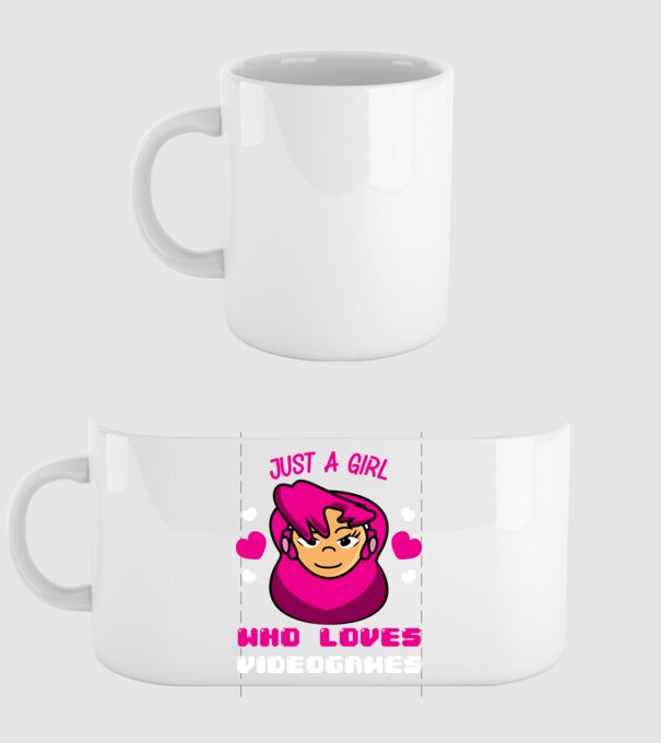 Girl Gamer model alb pe tricou
