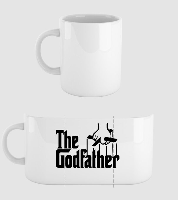 Godfather model alb pe tricou
