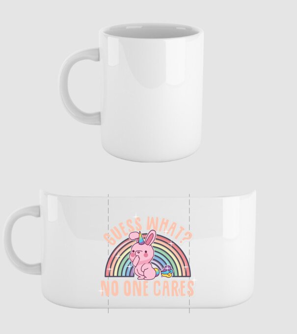 Guess what iepure-unicorn model alb pe tricou
