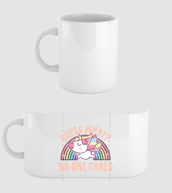 Guess what Unicorn model alb pe tricou