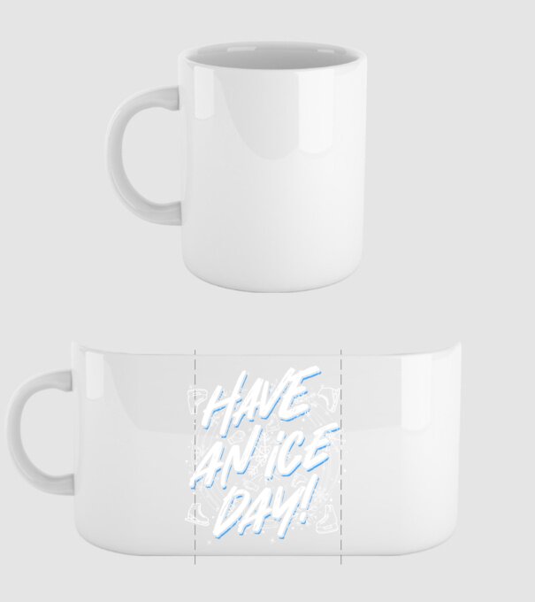 Have an ice day model alb pe tricou