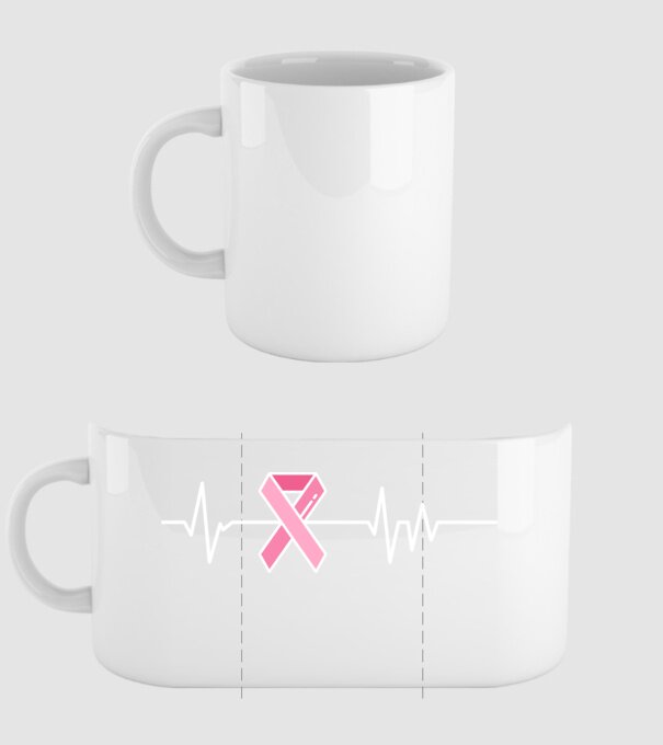 Heartbeat faith model alb pe tricou