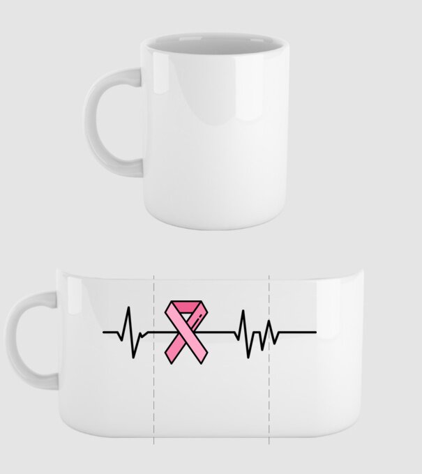 Heartbeat faith model alb pe tricou