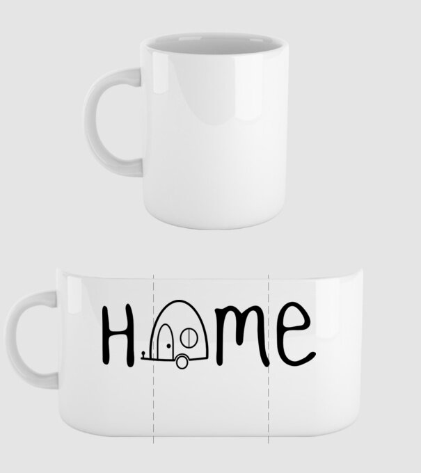 Home model alb pe tricou