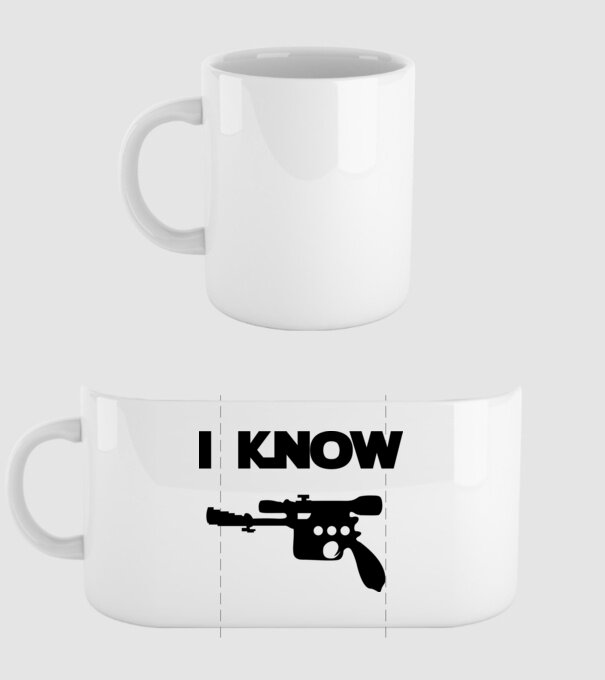 I know model alb pe tricou
