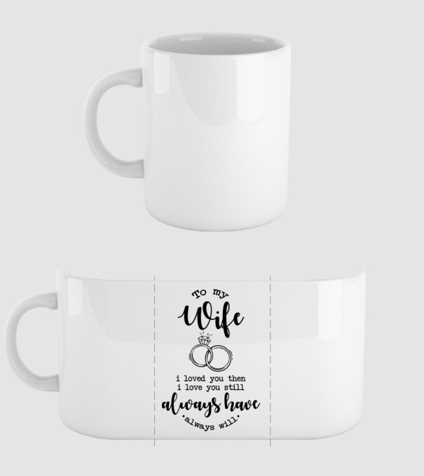 I loved you then i love you still wife model alb pe tricou