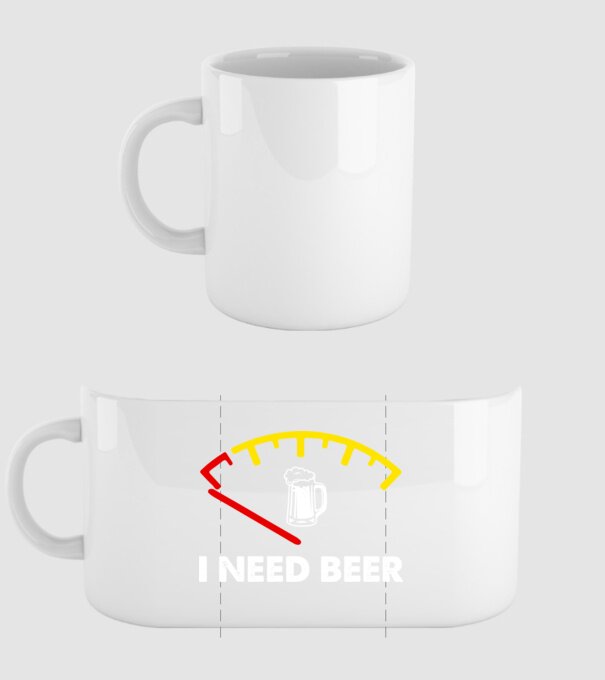 I need beer model alb pe tricou