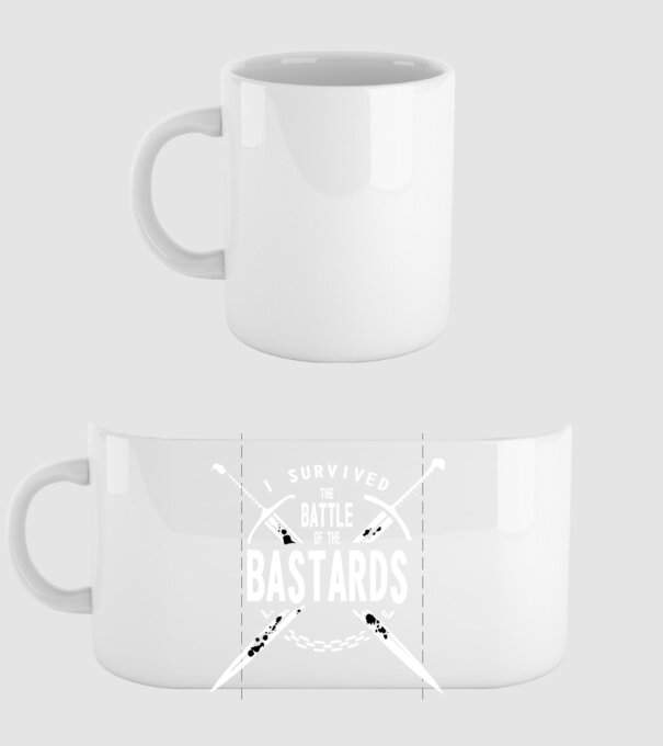 I survived the battle of the bastards model alb pe tricou