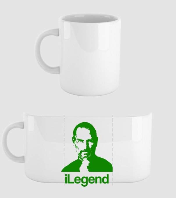 iLegend Steve Jobs model alb pe tricou