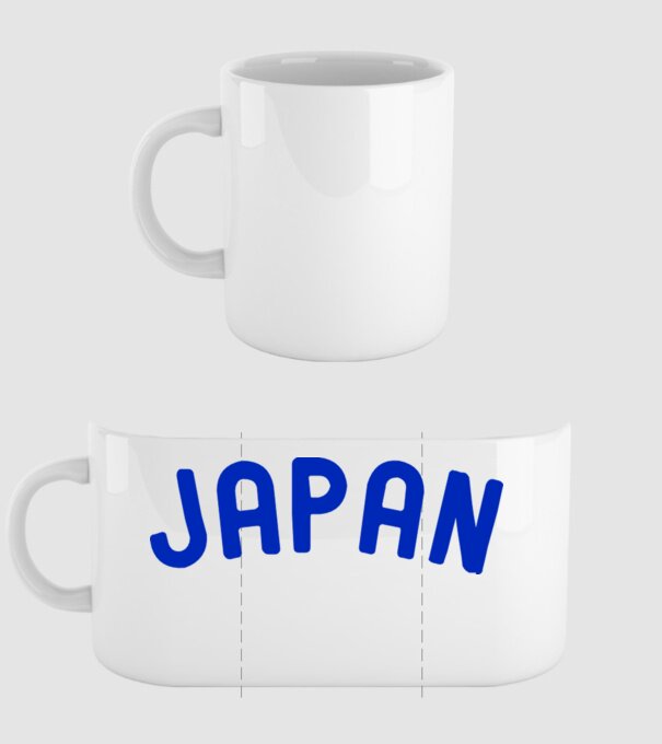 Japan model alb pe tricou