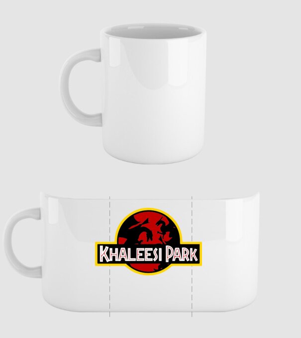 Khaleesi Park model alb pe tricou