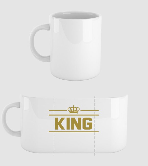 King model alb pe tricou