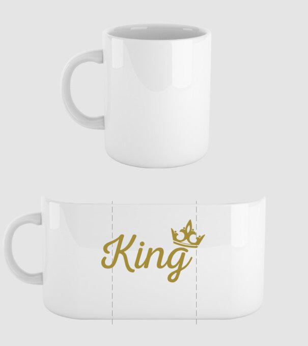 King model alb pe tricou