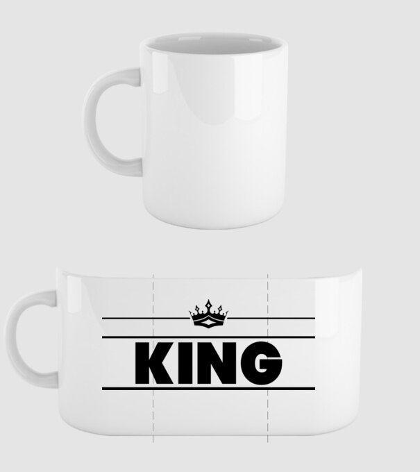 King model alb pe tricou