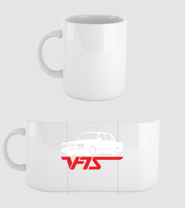 Lada model alb pe tricou