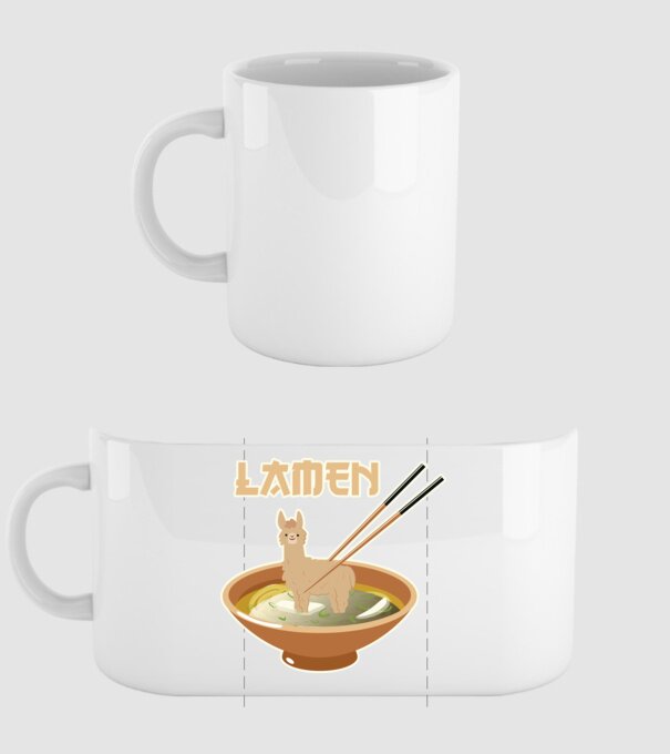 Lamen model alb pe tricou